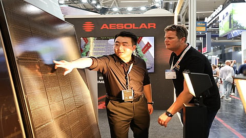 AESOLAR's shade-resistant module at Intersolar.