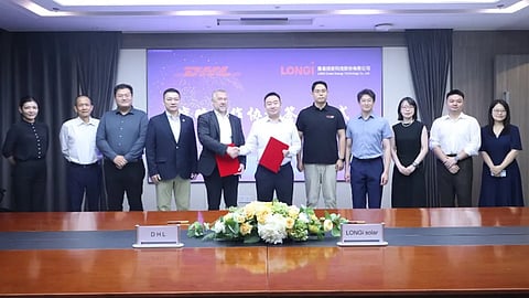 LONGi Partners with DHL to Develop Global Solar and Storage Projects