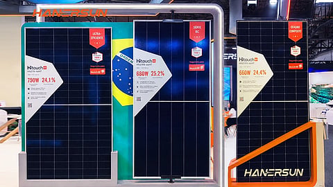 Hanersun showcased PV modules for utility-scale and distributed applications, along with a liquid-cooled C&I ESS, at Intersolar South America 2026. 