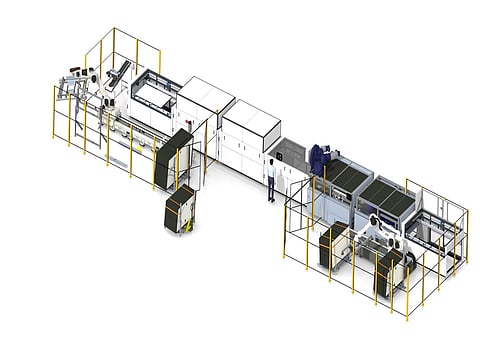 2nd Cycle’s reuse line evaluates used PV modules through visual, electrical, and material tests. (Image Credit: 2nd Cycle)