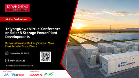 Sep. 17, 2026: TaiyangNews Online Conference on Solar & Storage Power Plant Developments