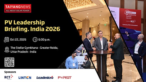 Oct. 22, 2026: PV Leadership Briefing.India 2026 - Greater Noida, India📍