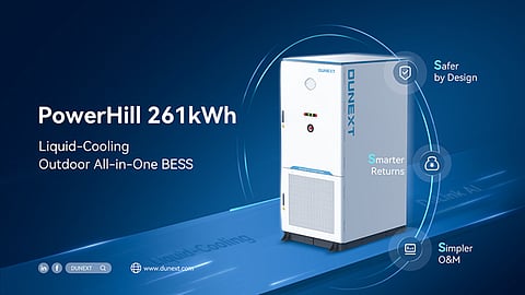Dunext's latest liquid-cooled C&I BESS.