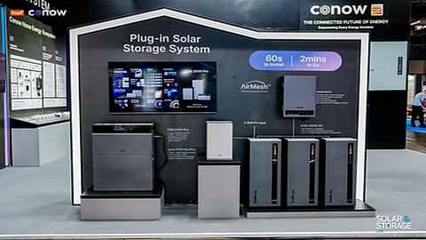 Conow's booth at Solar & Storage Live UK 2026.