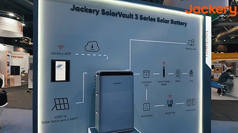 Jackery's showcase at the exhibition.