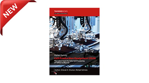 TaiyangNews Market Survey Cell Production Equipment 2026