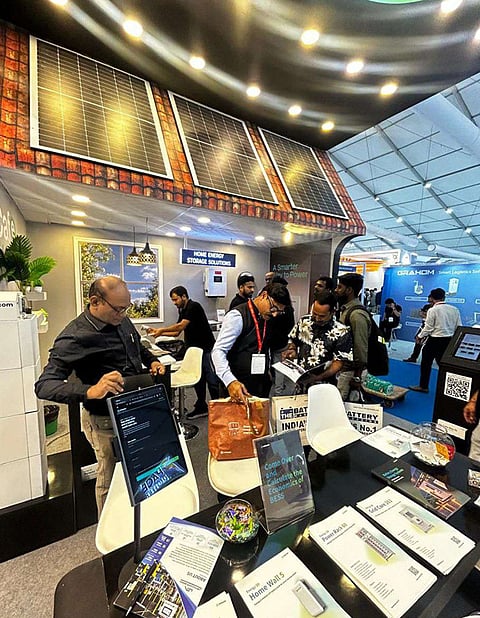 Exicom's stall at REI 2026.