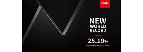 LONGi Solar’s P-type TOPCon monocrystalline solar cell for which it has achieved 25.19% efficiency, was developed by the manufacturer’s own Cell R&D Center. (Photo Credit: LONGi Solar)