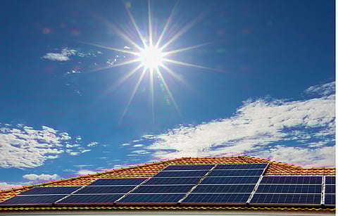 Solar PV inverter supplier Sungrow wins the bid for Shandong Energy Group’s 105 MW distributed rooftop photovoltaic project. (Illustrative Photo; Photo Credit: Boonjaem/Shutterstock.com)