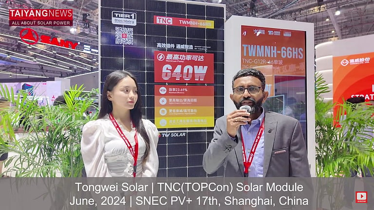 Tongwei’s Latest TOPCon & HJT Cell-Based Modules At SNEC 2024