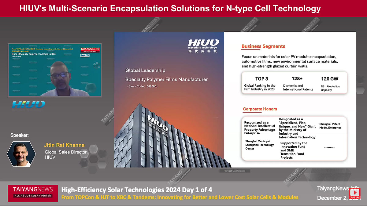 Advancements In TOPCon Technology: HIUV’s Encapsulants