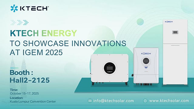 Ktech Showcases Inverter & Debuts 'All-In-One' Storage At IGEM 2025