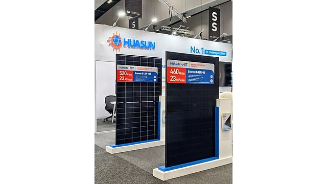 Huasun Showcases HJT Module Lineup At All-Energy Australia 2025