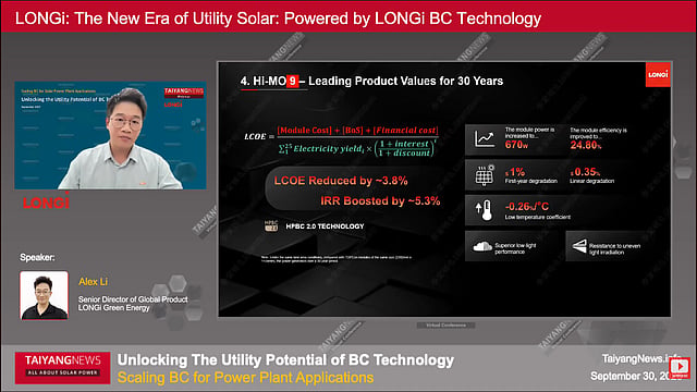 LONGi Discusses Hi-MO 9's Pathway For Utility Market