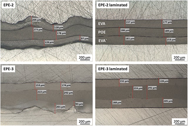 Material Differences In Commercial EPE Encapsulants