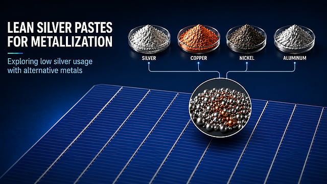 Lean-Silver Pastes Gain Attention In TOPCon Metallization