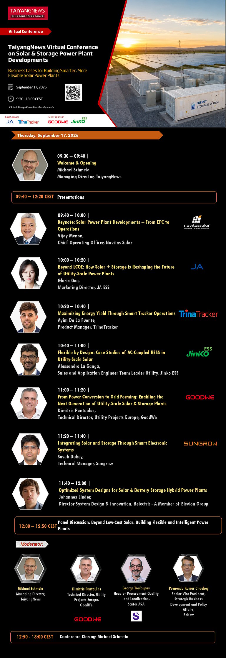 Live Blog - Sep. 17, 2026: TaiyangNews Virtual Conference on Solar ...