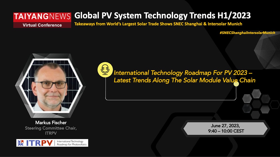 Markus Fischer, ITRPV: International Technology Roadmap for PV 2023