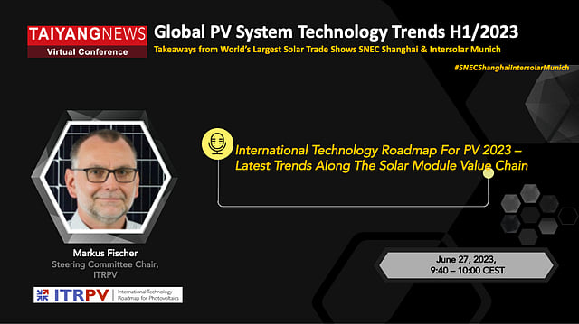 Markus Fischer, ITRPV: International Technology Roadmap for PV 2023