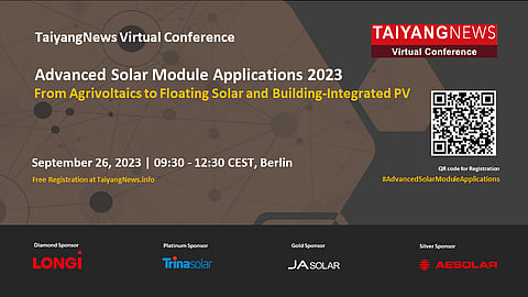 Sep. 30, 2023: Advanced Solar Module Applications 2023