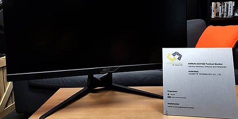 AORUS AD27QD Tactical Gaming Monitor Wins Computex d&i Award