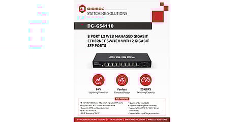 DIGISOL Introduces its High Performance 8 Port Managed Switch “DG-GS4110”