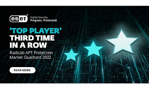 ESET Recognized as Top Player in Radicati’s APT Protection Market Quadrant
