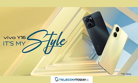 Vivo Y16 Smartphone with 4GB RAM Launched in India