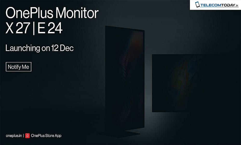 OnePlus All Set to Launch monitors on 12th December in India