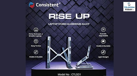 Consistent Unveils New Rise Up Creative Laptop Stand with Portable Design