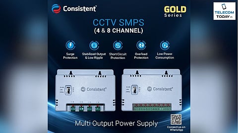 Consistent Unveils Gold Series CCTV SMPS to Enhance Surveillance System Efficiency 