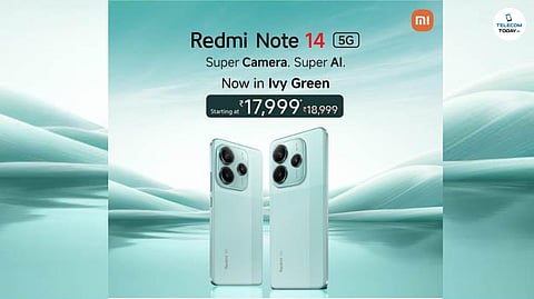 Redmi Note 14 5G Gets a Fresh Look with New Ivy Green Variant