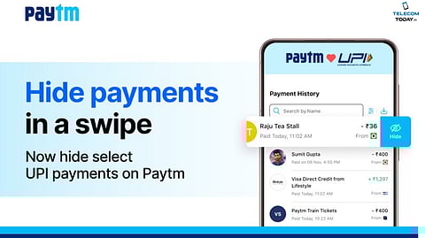 Paytm Adds New Privacy Tool Letting Users Hide Selected Transactions