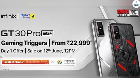 Infinix GT 30 Pro to Go on Sale on Flipkart from June 12 at ₹22,999