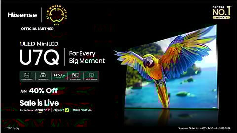 Hisense Unveils AI-Powered U7Q Mini-LED TV in Sizes Up to 100 Inches