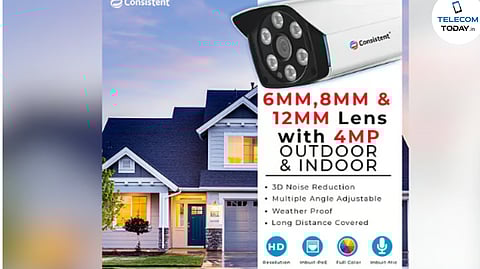 Consistent Launches High-Precision 4MP IP Warm Bullet Cameras