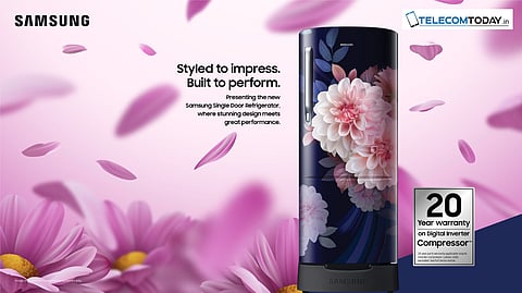 Samsung Launches Stylish Single Door Refrigerators With Floral Designs in India