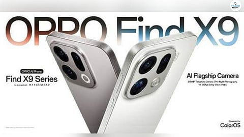 Find X9 Series Set to Arrive in India, Showcasing Flagship Design and Advanced Imaging