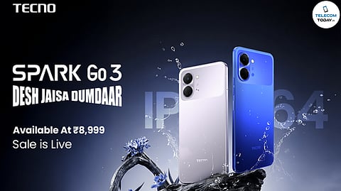 TECNO Launches Spark Go3 at Rs 8,999 With Focus on Durability and Connectivity