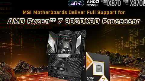 MSI Motherboards Now Offer Full Support for AMD Ryzen 7 9850X3D