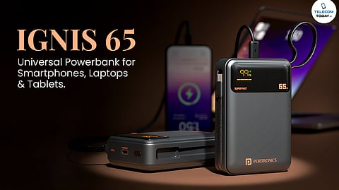 Portronics Unveils Ignis 65 Power Bank with 65W Charging, Priced at ₹2,049