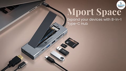 Portronics Unveils Mport Space 8-in-1 Type-C Hub with Built-In M.2 SSD Slot