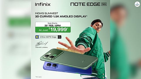 Infinix NOTE EDGE Flipkart Sale Starts Tomorrow with Exclusive Deals