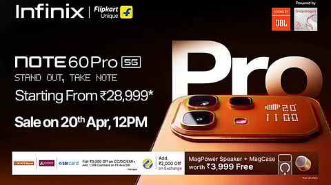 Infinix Unveils New NOTE 60 Pro 5G with S1.5K AMOLED 144Hz Display and 30W Wireless Charging