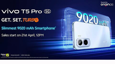 Vivo Unveils T5 Pro Featuring Biggest-Ever 9020mAh Battery and 144Hz AMOLED Display