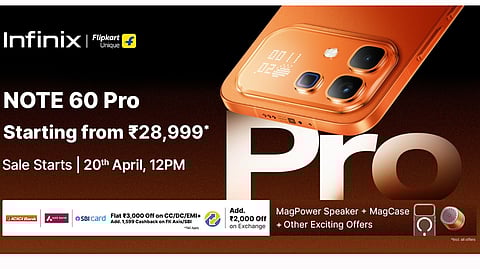 Infinix NOTE 60 Pro Goes on Sale, Starting at ₹28,999