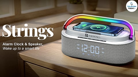 Portronics Launches Strings 3-in-1 Bedside Speaker with Wireless Charging