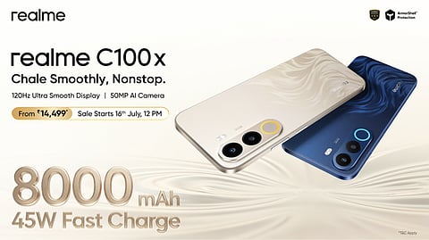 realme Introduces C100x 4G Featuring 120Hz Display and 50MP AI Camera