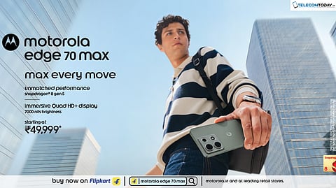 Motorola Edge 70 Max Now Available on Flipkart at Rs. 49,999