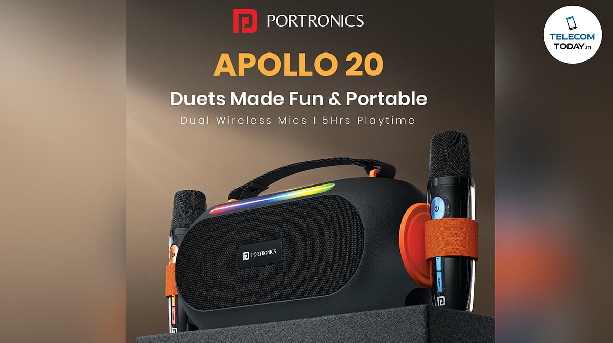 Portronics Launches Apollo 20 Bluetooth Speaker With Karaoke Mics